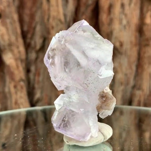 6cm 80g Clear Purple Fluorite, Yaogangxian Mine, Hunan China
