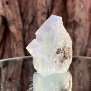 7cm 165g Clear Purple Fluorite, Yaogangxian Mine, Hunan China