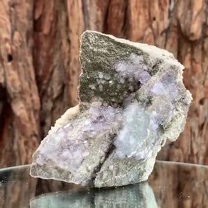 9cm 310g Clear Purple Fluorite, Yaogangxian Mine, Hunan China