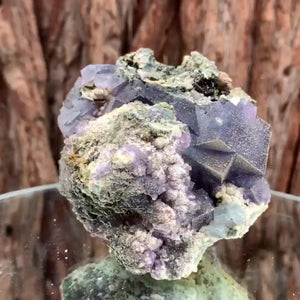 10cm 475g Purple Fluorite, Yaogangxian Mine, Hunan China