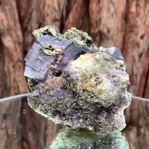 10cm 475g Purple Fluorite, Yaogangxian Mine, Hunan China