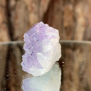 3.8cm 26g Purple Fluorite from Xianghuapu Mine, Hunan, CN