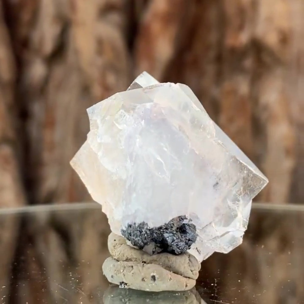3.5cm 34g Blue Fluorite from Xianghuapu Mine, Hunan, CN
