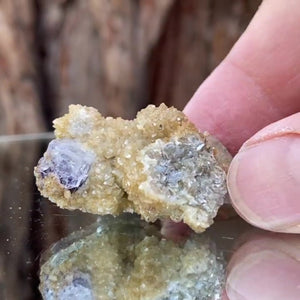 4.4cm 18g Purple Fluorite from Xianghuapu Mine, Hunan, CN