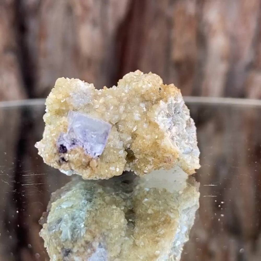 4.4cm 18g Purple Fluorite from Xianghuapu Mine, Hunan, CN