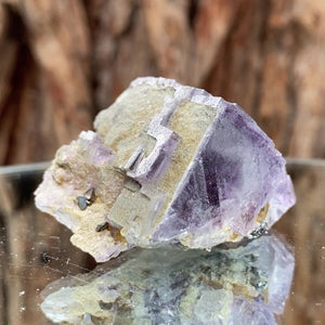 5cm 68g Purple Fluorite from Xianghuapu Mine, Hunan, CN