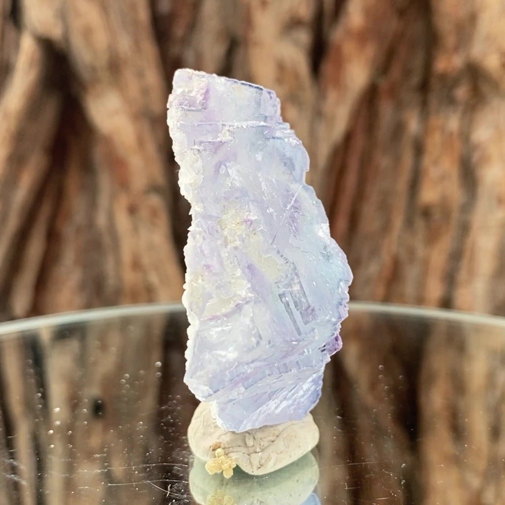 5.4cm 82g Purple Fluorite from Yaogangixan Mine, Hunan, China