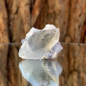 4.5cm 34g Clear Fluorite and Quartz from Xianghuapu Mine, Hunan, CN