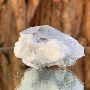 4.5cm 34g Clear Fluorite and Quartz from Xianghuapu Mine, Hunan, CN