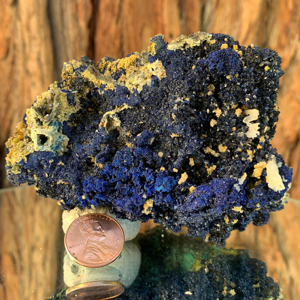 
            
                Load image into Gallery viewer, 9.7cm 322g Azurite, Malachite, Quartz from Bou Beker, Morocco
            
        