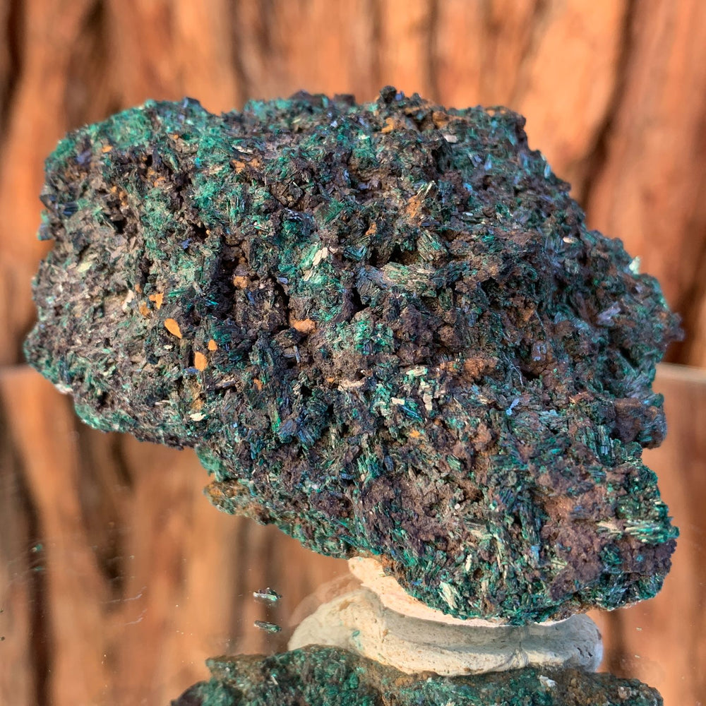 7cm 112g Brochantite and Barite from Bou Beker, Morocco