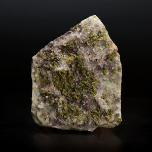 3.78kg 19cm Green Epidote Clear Quartz Crystal Cluster Mineral Specimen, Morocco