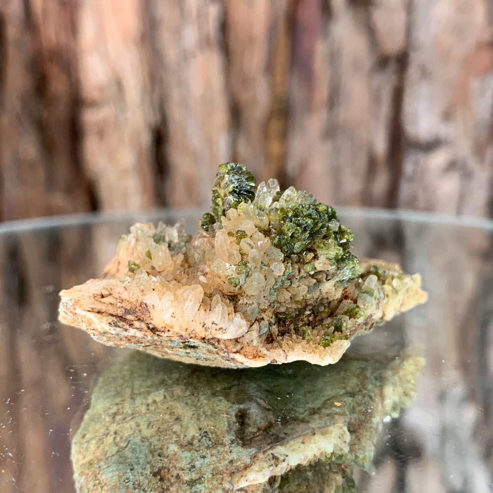 5.5cm 40g Epidote, Clear Quartz from Morocco