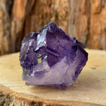 136g 6cm Natural Rough Purple Fluorite Crystal Specimen from Coahuila, Mexico