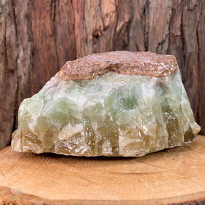 18.5cm 3.95kg Multicolor Green Calcite from Mexico