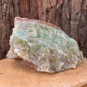 18.5cm 3.95kg Multicolor Green Calcite from Mexico