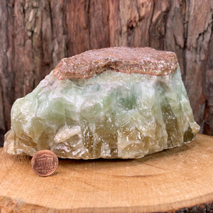 18.5cm 3.95kg Multicolor Green Calcite from Mexico