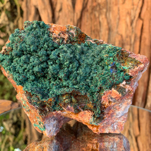 14cm 1.47kg Malachite, Barite from Bou Bekker, Morocco