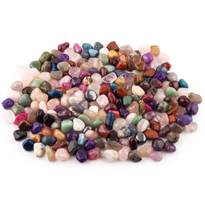 
            
                Load image into Gallery viewer, 2lb Natural Tumbled Assorted Mixed Stones Crystals Rocks from Brazil Bulk Lot Small 1/4&amp;quot;
            
        