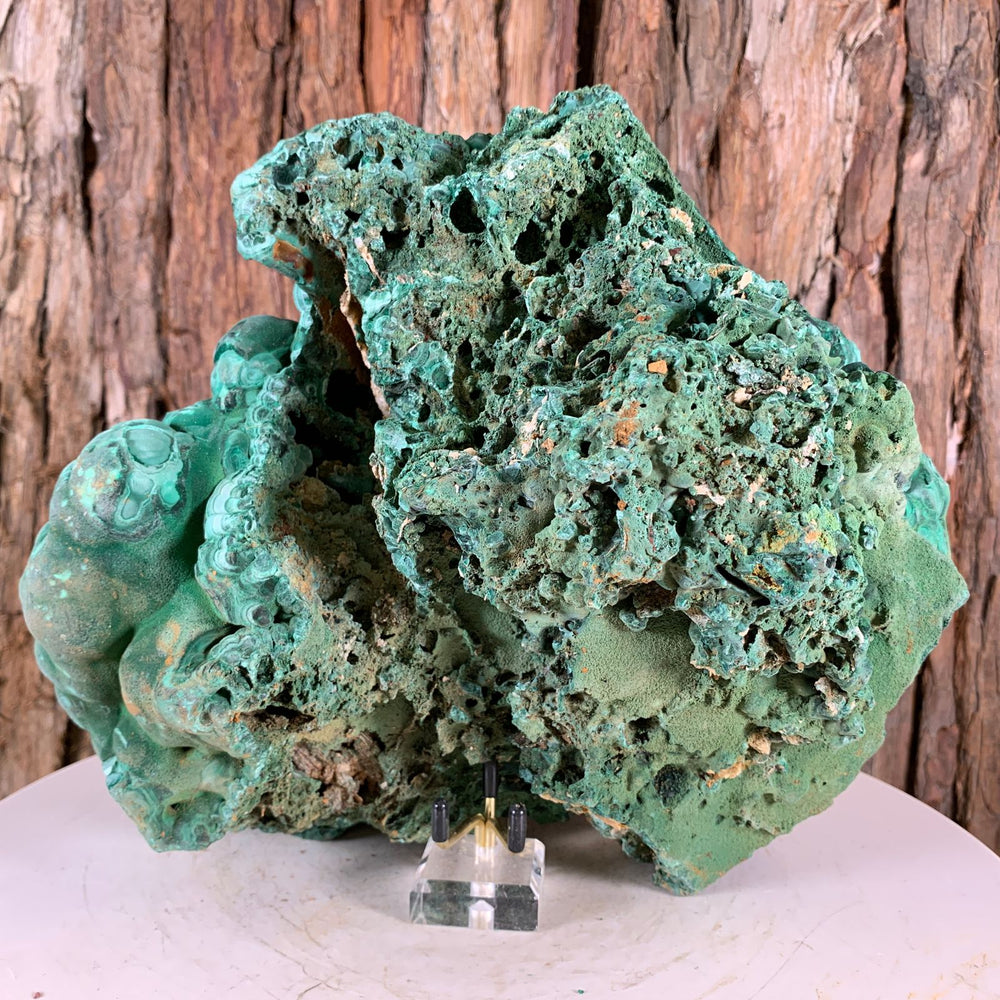 24.5cm 6.55kg Botryoidal Malachite from Sepon Mine, Laos