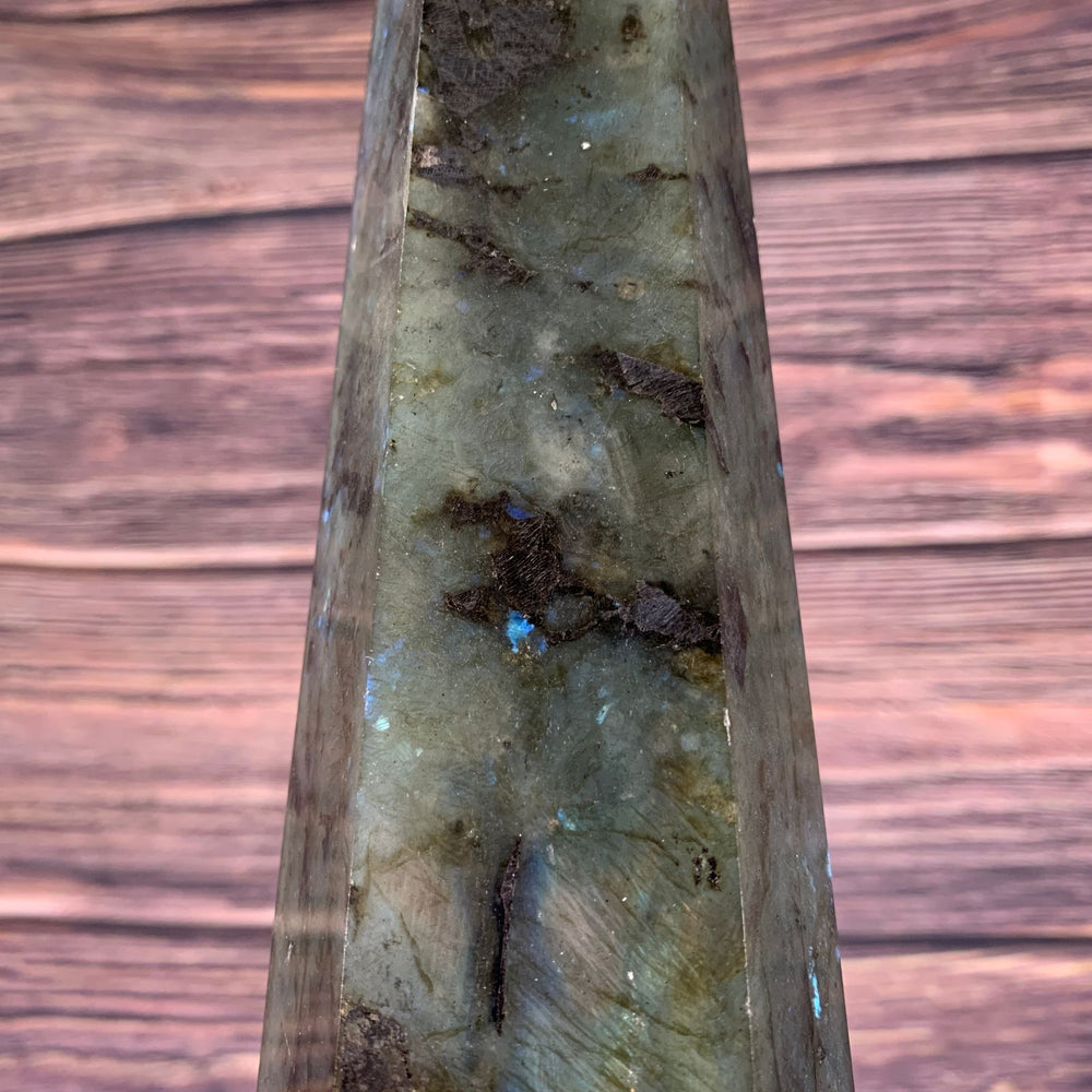 35cm 2.84kg Polished Labradorite Point from Madagascar