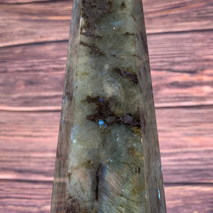 35cm 2.84kg Polished Labradorite Point from Madagascar