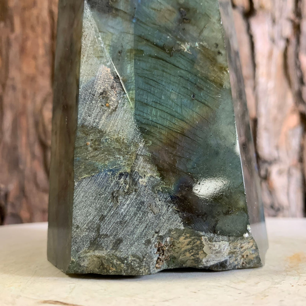 35cm 2.84kg Polished Labradorite Point from Madagascar