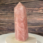 37.5cm 9.97kg Polished Rose Quartz Point from Madagascar