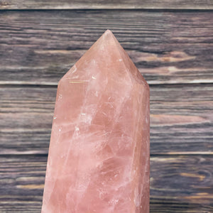 36cm 6.24kg Polished Rose Quartz Point from Madagascar