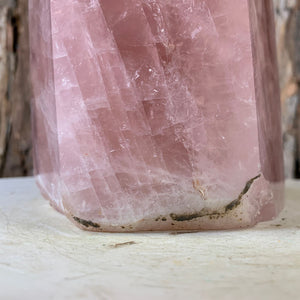 36cm 6.24kg Polished Rose Quartz Point from Madagascar