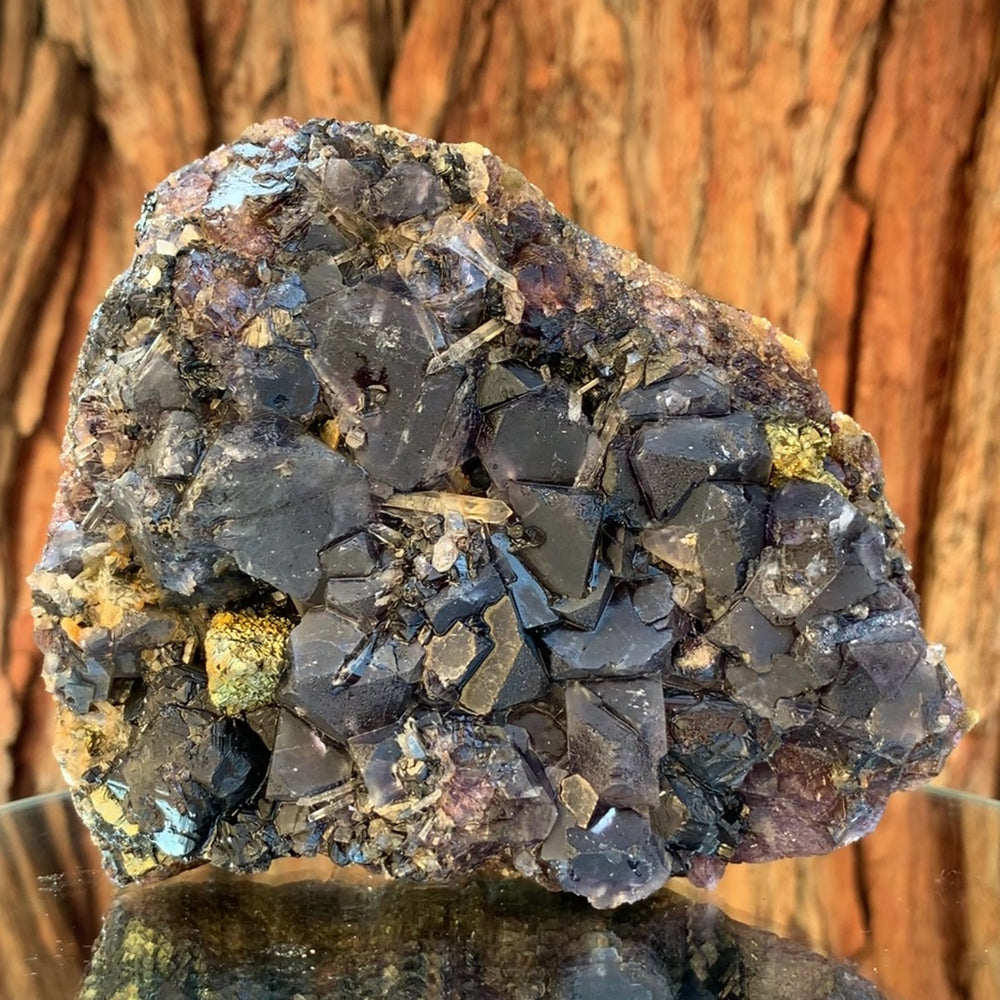 13.5cm 1.15kg Purple Fluorite from Huanggang Mine, China