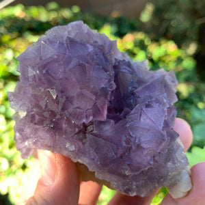 8.5cm 280g Purple Octahedral Fluorite from Wuyi Mines, Zhejiang Province, China