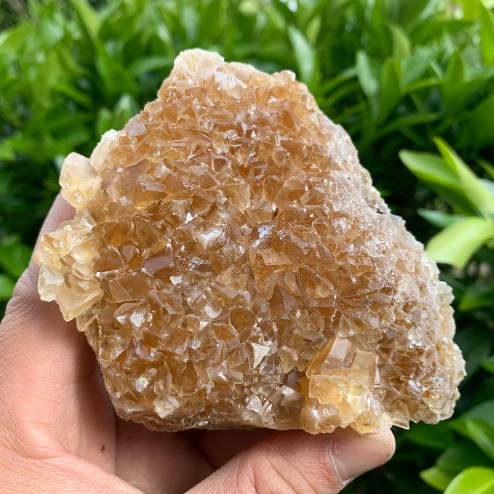 11.5cm 404g Golden Honey Yellow Calcite from Fujian, China