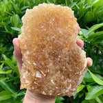 17.5cm 1.15kg Golden Honey Yellow Calcite from Fujian, China