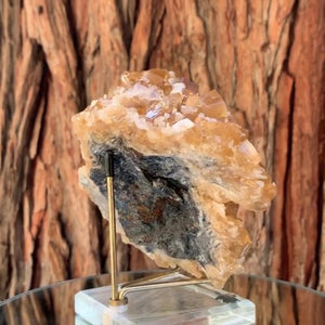 15cm 734g Golden Honey Yellow Calcite from Fujian, China