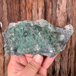 14.5cm 576g Clear Green Fluorite from Xianghualing Mine, China