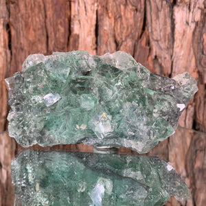 14.5cm 576g Clear Green Fluorite from Xianghualing Mine, China