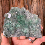 11cm 488g Clear Green Fluorite from Xianghualing Mine, China
