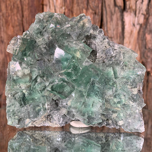 11cm 488g Clear Green Fluorite from Xianghualing Mine, China