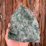 17cm 1.3kg Clear Green Fluorite from Xianghualing Mine, China