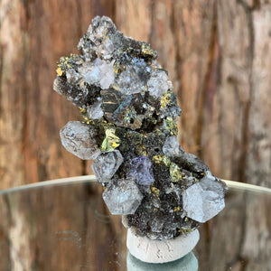 8cm 102g Pyrite and Quartz from Yaogangxian, China