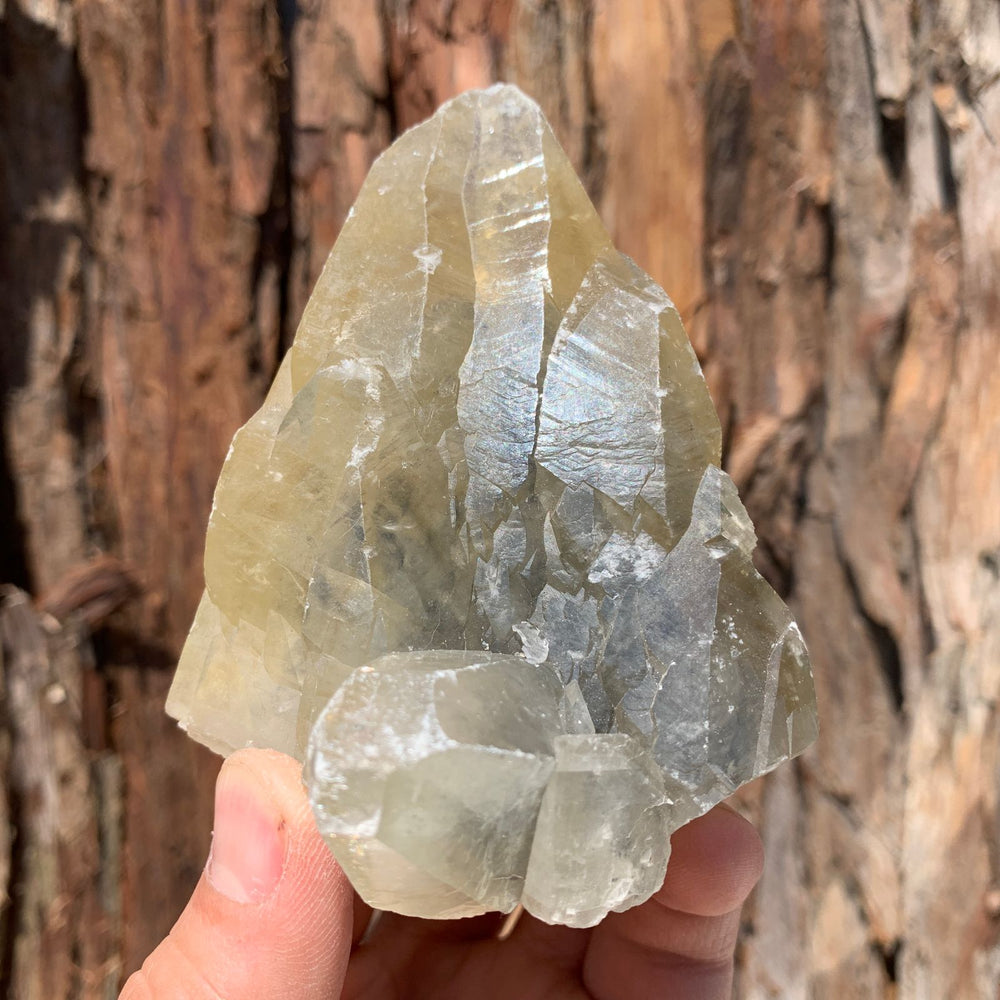 10.5cm 366g Yellow Calcite from Hunan, China