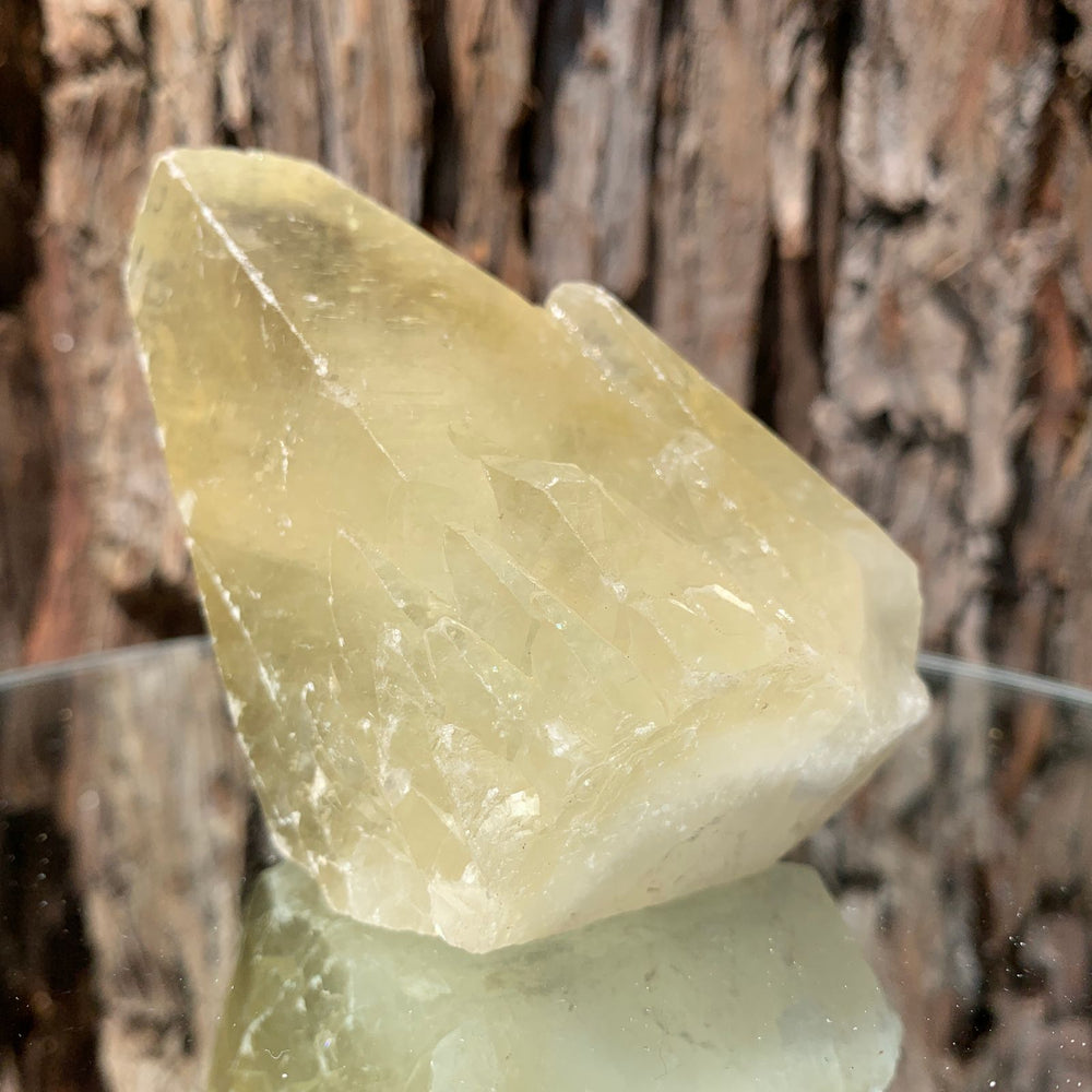 9cm 296g Yellow Calcite from Hunan, China