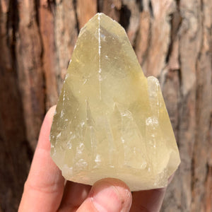 9cm 296g Yellow Calcite from Hunan, China