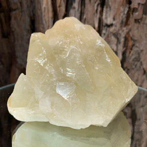 10.5cm 744g Yellow Calcite from Hunan, China