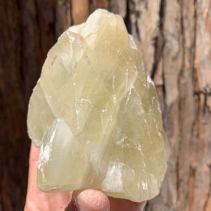10.5cm 744g Yellow Calcite from Hunan, China