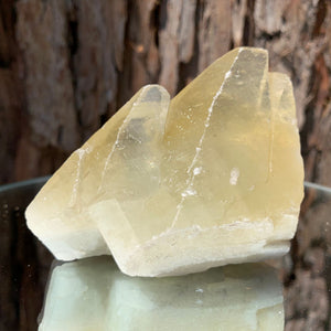 8.5cm 218g Yellow Calcite from Hunan, China