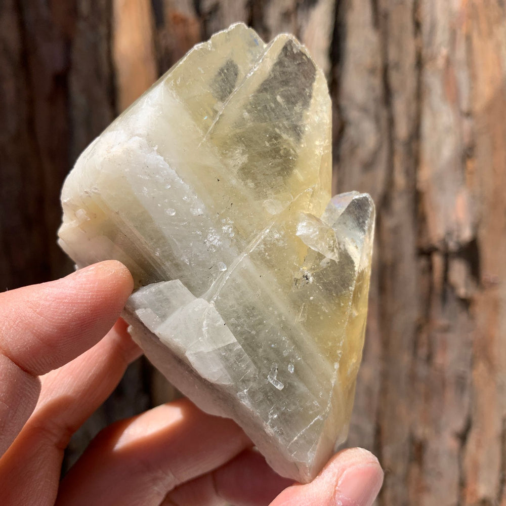 8.5cm 218g Yellow Calcite from Hunan, China