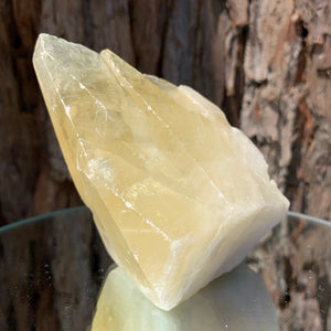 10.5cm 492g Yellow Calcite from Hunan, China