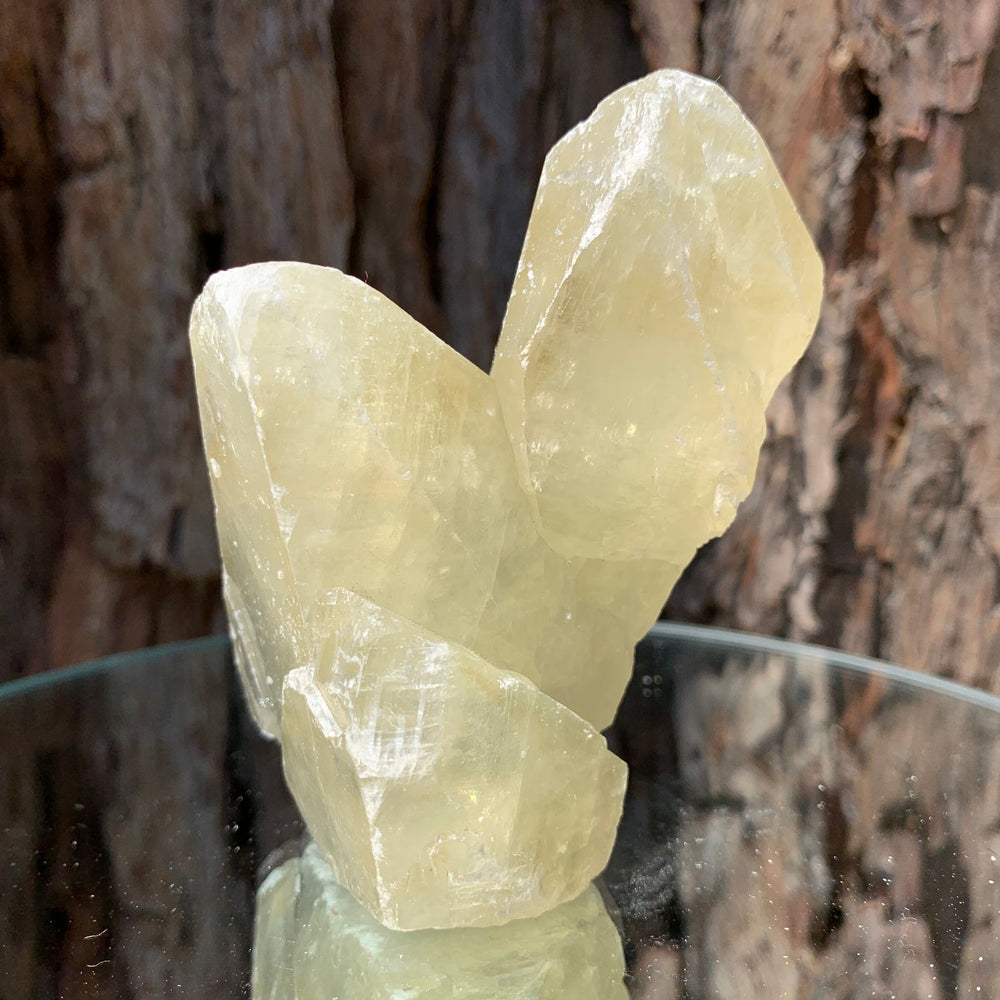 9.5cm 342g Yellow Calcite from Hunan, China